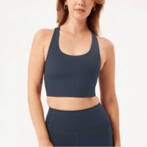 Girlfriend Collective Paloma Bra in “Midnight”